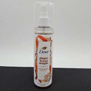 Dove Ginger Bread Delight Limited Edition Holiday Treats Body Mist 8 oz Spray